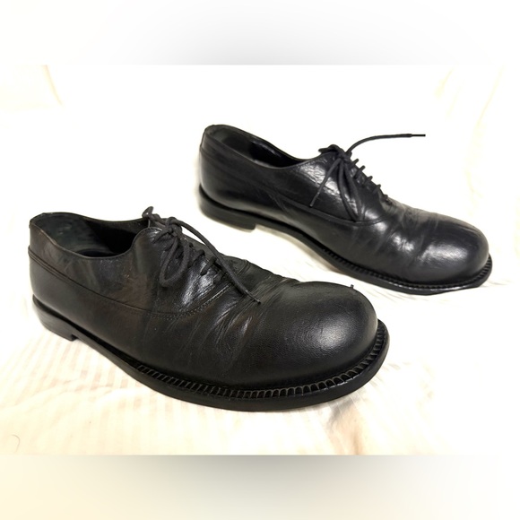 Miu Miu By Prada Men’s Black Oxford Leather Shoes Sz 10.5-11 - Picture 1 of 6